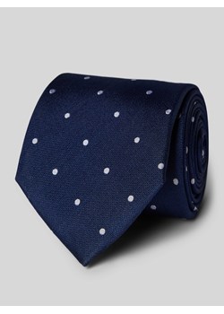 Krawat jedwabny ze wzorem na całej powierzchni (8 cm) ze sklepu Peek&Cloppenburg  w kategorii Krawaty - zdjęcie 171610929