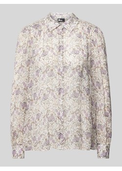 Bluzka z kwiatowym nadrukiem na całej powierzchni ze sklepu Peek&Cloppenburg  w kategorii Koszule damskie - zdjęcie 171611028