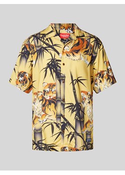 Koszula casualowa o kroju slim fit z nadrukiem na całej powierzchni model ‘HAWAIIAN’ ze sklepu Peek&Cloppenburg  w kategorii Koszule męskie - zdjęcie 171611035