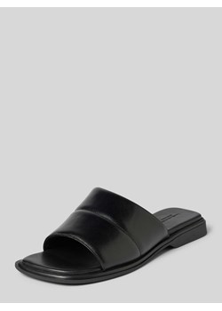 Sandały skórzane w jednolitym kolorze model ‘IZZY’ ze sklepu Peek&Cloppenburg  w kategorii Klapki damskie - zdjęcie 171611136