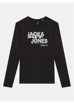 Jack&Jones Junior Bluzka Hunter 12221208 Czarny Regular Fit ze sklepu MODIVO w kategorii T-shirty chłopięce - zdjęcie 171611497