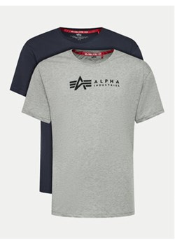 Alpha Industries Komplet 2 t-shirtów Alpha Label 118534 Kolorowy Regular Fit ze sklepu MODIVO w kategorii T-shirty męskie - zdjęcie 171611516