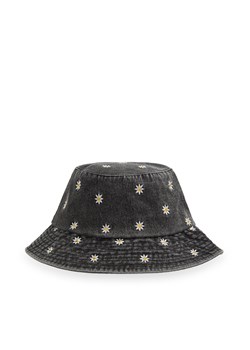 Cropp - Czarny kapelusz bucket hat denim - szary ze sklepu Cropp w kategorii Kapelusze damskie - zdjęcie 171688618