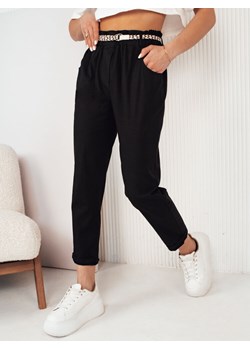 Spodnie damskie materiałowe ERLON czarne Dstreet UY2026 ze sklepu DSTREET.PL w kategorii Spodnie damskie - zdjęcie 171688905
