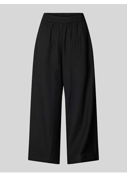 Spodnie materiałowe z szeroką,skróconą nogawką model ‘PRISILLA’ ze sklepu Peek&Cloppenburg  w kategorii Spodnie damskie - zdjęcie 171689546