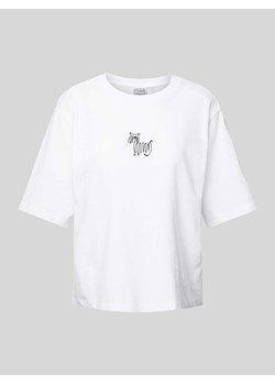 T-shirt o kroju oversized z wyhaftowanym motywem ze sklepu Peek&Cloppenburg  w kategorii Bluzki damskie - zdjęcie 171689688