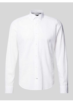 Koszula biznesowa o kroju slim fit w jednolitym kolorze ze sklepu Peek&Cloppenburg  w kategorii Koszule męskie - zdjęcie 171689797
