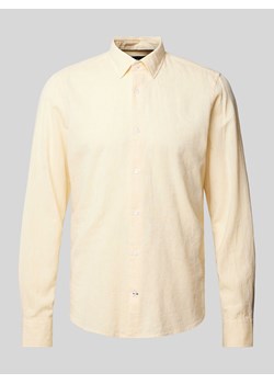 Koszula biznesowa o kroju slim fit w jednolitym kolorze ze sklepu Peek&Cloppenburg  w kategorii Koszule męskie - zdjęcie 171689815