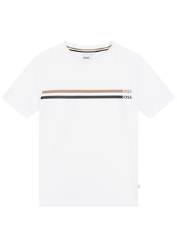 Hugo Boss Kids Koszulka w kolorze białym ze sklepu Limango Polska w kategorii T-shirty chłopięce - zdjęcie 171691377