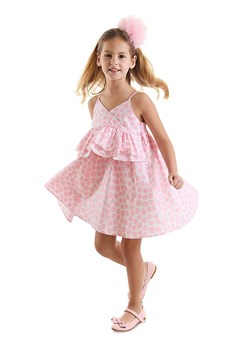 Denokids Sukienka &quot;Dotted Frills&quot; w kolorze jasnoróżowym ze sklepu Limango Polska w kategorii Sukienki dziewczęce - zdjęcie 171691406