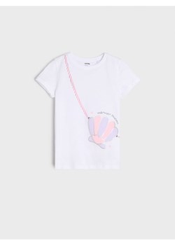 Sinsay - Koszulka z nadrukiem - biały ze sklepu Sinsay w kategorii Bluzki dziewczęce - zdjęcie 171693406