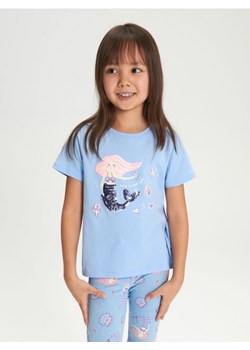 Sinsay - Koszulka z nadrukiem - niebieski ze sklepu Sinsay w kategorii Bluzki dziewczęce - zdjęcie 171693407