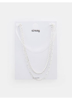 Sinsay - Naszyjnik - srebrny ze sklepu Sinsay w kategorii Naszyjniki - zdjęcie 171693509