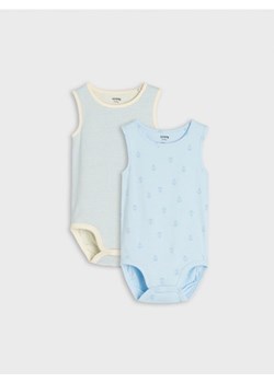 Sinsay - Body 2 pack - błękitny ze sklepu Sinsay w kategorii Body niemowlęce - zdjęcie 171693565