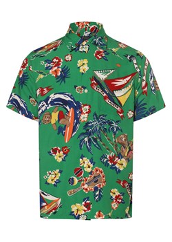 Polo Ralph Lauren Koszula męska Mężczyźni Regular Fit wiskoza zielony wzorzysty ze sklepu vangraaf w kategorii Koszule męskie - zdjęcie 171693716