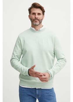 Karl Lagerfeld bluza męska kolor zielony z aplikacją 542900.705890 ze sklepu ANSWEAR.com w kategorii Bluzy męskie - zdjęcie 171694199