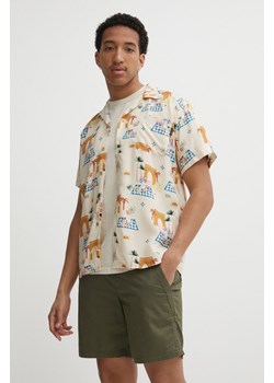 Kaotiko koszula męska kolor beżowy regular ze sklepu ANSWEAR.com w kategorii Koszule męskie - zdjęcie 171694345