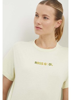Rossignol t-shirt bawełniany damski kolor żółty RLMWY17 ze sklepu ANSWEAR.com w kategorii Bluzki damskie - zdjęcie 171694846