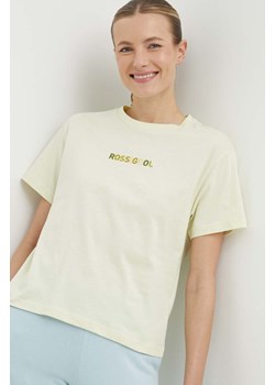Rossignol t-shirt bawełniany damski kolor żółty RLMWY17 ze sklepu ANSWEAR.com w kategorii Bluzki damskie - zdjęcie 171694849