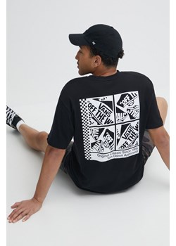 Vans t-shirt bawełniany męski kolor czarny z nadrukiem ze sklepu ANSWEAR.com w kategorii T-shirty męskie - zdjęcie 171694968