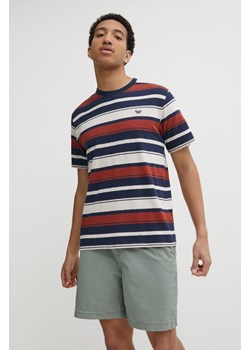 Superdry t-shirt bawełniany męski kolor granatowy wzorzysty ze sklepu ANSWEAR.com w kategorii T-shirty męskie - zdjęcie 171694987