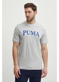 Puma t-shirt bawełniany SQUAD męski kolor szary z aplikacją 678967 ze sklepu ANSWEAR.com w kategorii T-shirty męskie - zdjęcie 171695017