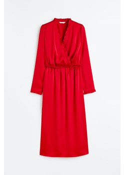 H & M - MAMA Kopertowa sukienka dla karmiącej - Czerwony ze sklepu H&M w kategorii Sukienki ciążowe - zdjęcie 171695969