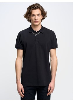 Koszulka męska polo czarna Markolinos 906 ze sklepu Big Star w kategorii T-shirty męskie - zdjęcie 171696448
