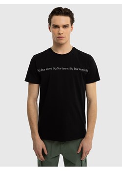 Koszulka męska bawełniana z nadrukiem czarna Braylen 906 ze sklepu Big Star w kategorii T-shirty męskie - zdjęcie 171696478