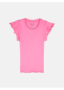 GATE Elastyczny T-shirt z falbankami 34 ze sklepu gateshop w kategorii Bluzki damskie - zdjęcie 171699045