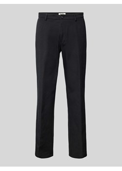 Spodnie do garnituru z prostą nogawką i zakładkami w pasie model ‘Ole’ ze sklepu Peek&Cloppenburg  w kategorii Spodnie męskie - zdjęcie 171702607