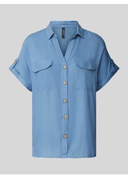 Bluzka koszulowa z listwą guzikową model ‘BUMPY’ ze sklepu Peek&Cloppenburg  w kategorii Koszule damskie - zdjęcie 171702659
