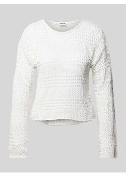 Sweter z dzianiny z okrągłym dekoltem model ‘LAIKA’ ze sklepu Peek&Cloppenburg  w kategorii Swetry damskie - zdjęcie 171702669