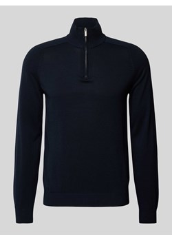 Sweter z dzianiny ze stójką model ‘KNUD’ ze sklepu Peek&Cloppenburg  w kategorii Swetry męskie - zdjęcie 171702727