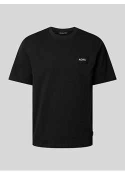 T-shirt z naszywką z logo ze sklepu Peek&Cloppenburg  w kategorii T-shirty męskie - zdjęcie 171702818