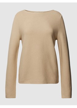 Sweter z dzianiny w jednolitym kolorze ze sklepu Peek&Cloppenburg  w kategorii Swetry damskie - zdjęcie 171702946