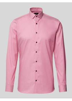 Koszula biznesowa o kroju super slim fit z fakturowanym wzorem ze sklepu Peek&Cloppenburg  w kategorii Koszule męskie - zdjęcie 171703057