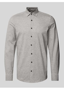 Koszula biznesowa o kroju body fit z kołnierzykiem typu kent  model ‘New York'’ ze sklepu Peek&Cloppenburg  w kategorii Koszule męskie - zdjęcie 171703097