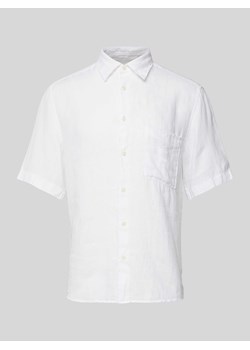 Koszula casualowa o kroju regular fit z lnu z kieszenią na piersi ze sklepu Peek&Cloppenburg  w kategorii Koszule męskie - zdjęcie 171703177