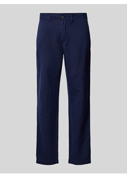 Spodnie o kroju straight fit z mieszanki lnu i bawełny ze sklepu Peek&Cloppenburg  w kategorii Spodnie męskie - zdjęcie 171703277