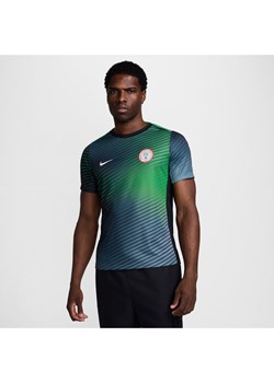 Męska przedmeczowa koszulka piłkarska z krótkim rękawem Nike Dri-FIT Nigeria Academy Pro - Szary ze sklepu Nike poland w kategorii T-shirty męskie - zdjęcie 171703345