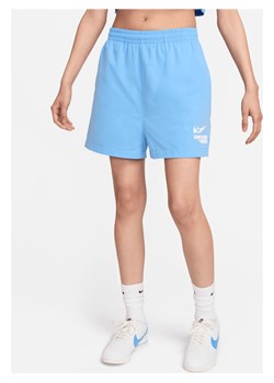 Damskie spodenki z tkaniny Nike Sportswear - Niebieski ze sklepu Nike poland w kategorii Szorty - zdjęcie 171703346