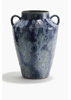 H & M - Duży szkliwiony wazon - Niebieski ze sklepu H&M w kategorii Wazony - zdjęcie 171703646