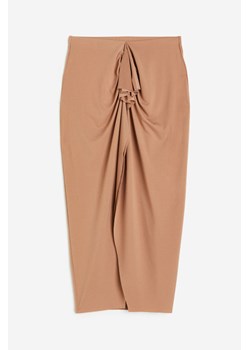 H & M - Dżersejowa spódnica z klinem - Beżowy ze sklepu H&M w kategorii Spódnice - zdjęcie 171703647