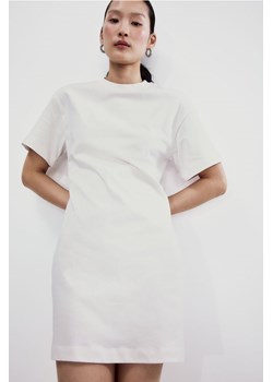 H & M - Taliowana sukienka T-shirtowa - Biały ze sklepu H&M w kategorii Sukienki - zdjęcie 171703657