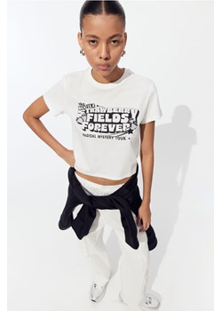 H & M - T-shirt oversize z nadrukiem - Biały ze sklepu H&M w kategorii Bluzki damskie - zdjęcie 171703687