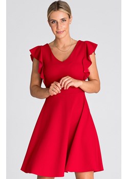 Czerwona sukienka mini M946, Kolor czerwony, Rozmiar L, Figl ze sklepu Primodo w kategorii Sukienki - zdjęcie 171704836