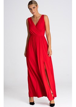 Długa sukienka z rozcięciem czerwona M960, Kolor czerwony, Rozmiar L, Figl ze sklepu Primodo w kategorii Sukienki - zdjęcie 171704885