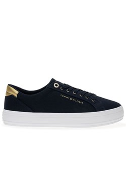 Buty Tommy Hilfiger Essential Vulc Canvas FW0FW07682-DW6 - granatowe ze sklepu streetstyle24.pl w kategorii Trampki damskie - zdjęcie 171705287