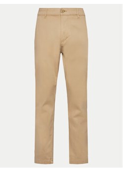 INDICODE Chinosy Kellen 60-336 Beżowy Slim Fit ze sklepu MODIVO w kategorii Spodnie męskie - zdjęcie 171707117